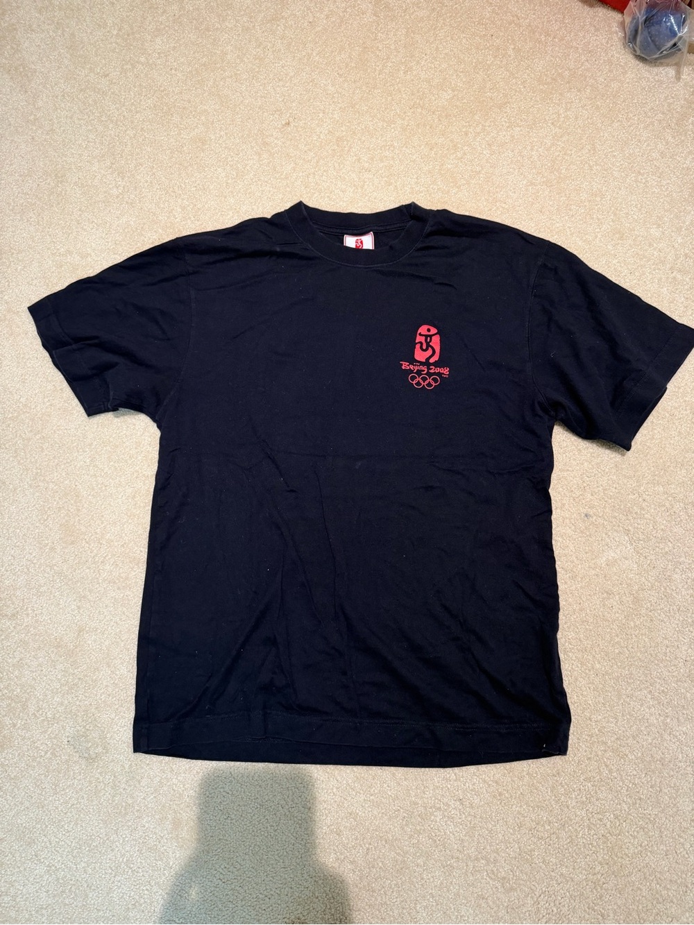 Beijing 2008 Black Logo T-Shirt by Unbranded
